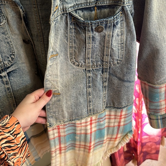 Free people mixed fabric jacket - Picture 6 of 7